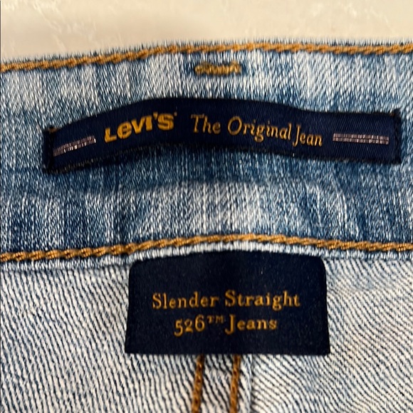 Women's Levi’s  Blue Jeans Size 12 5- Pocket Double Button Zipper Front - Picture 10 of 11